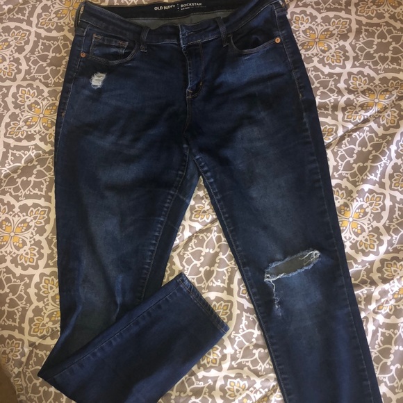Distressed dark jeans - Picture 2 of 4